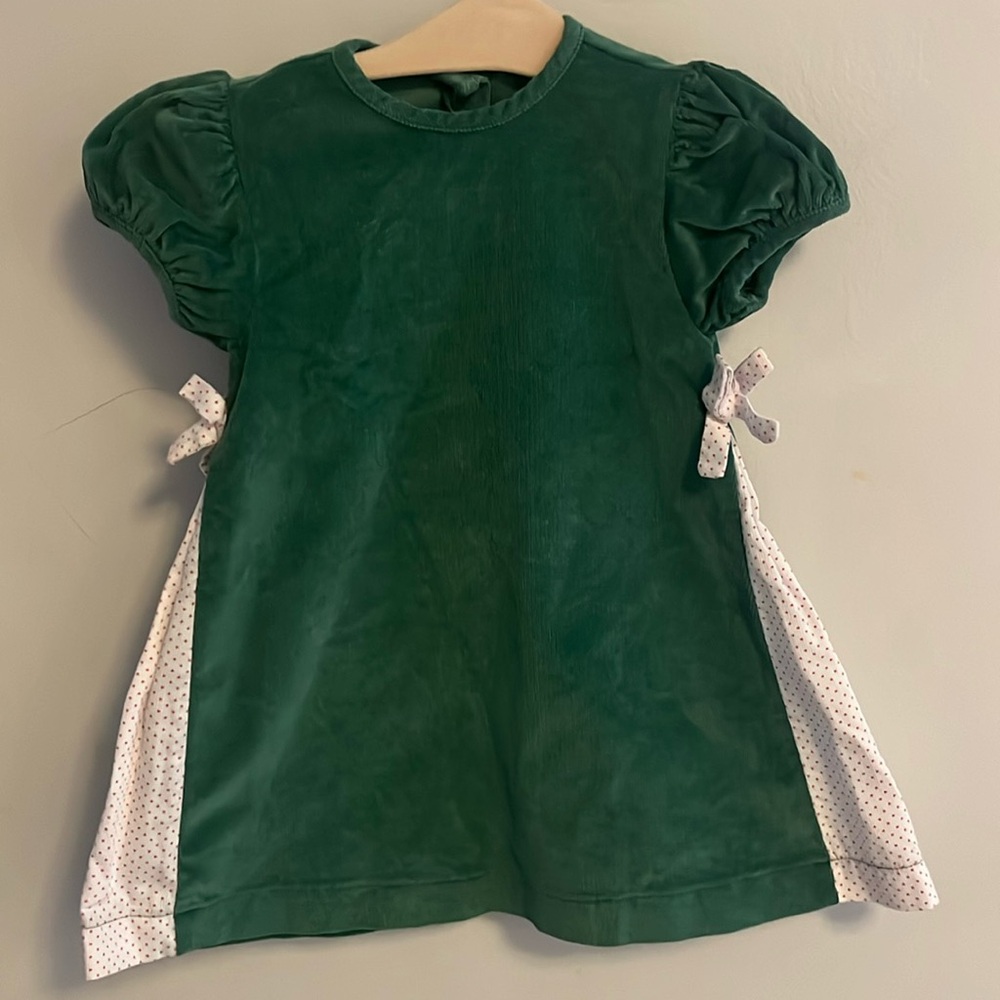 James & Lottie green Corduroy dress